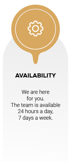 Nous sommes là pour vous. l'équipe est disponible 24 heures par jour, 7 jours par semaine,