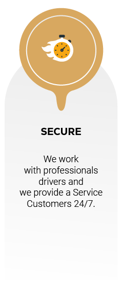 Nous travaillons avec des chauffeurs professionnels et assurons un service clients 24h/24 et 7j/7.